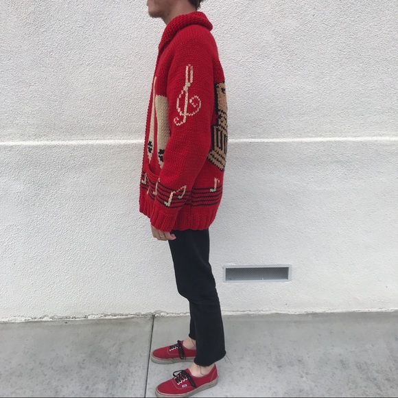 Vintage Knit Grandpa Cardigan - Picture 6 of 7